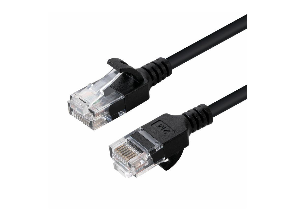 Cable de red MicroConnect - 3 m, UTP Cat 6, RJ-45 (M) a RJ-45 (M), Negro
