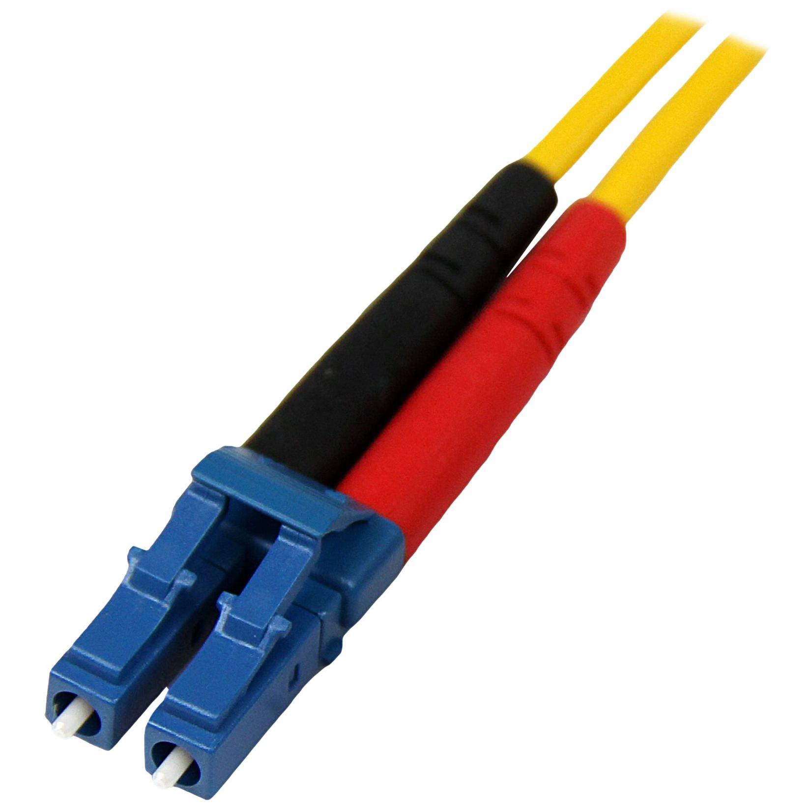 StarTech 1m LC/LC Duplex Monomode Fiber Optic Cable, 9/125um
