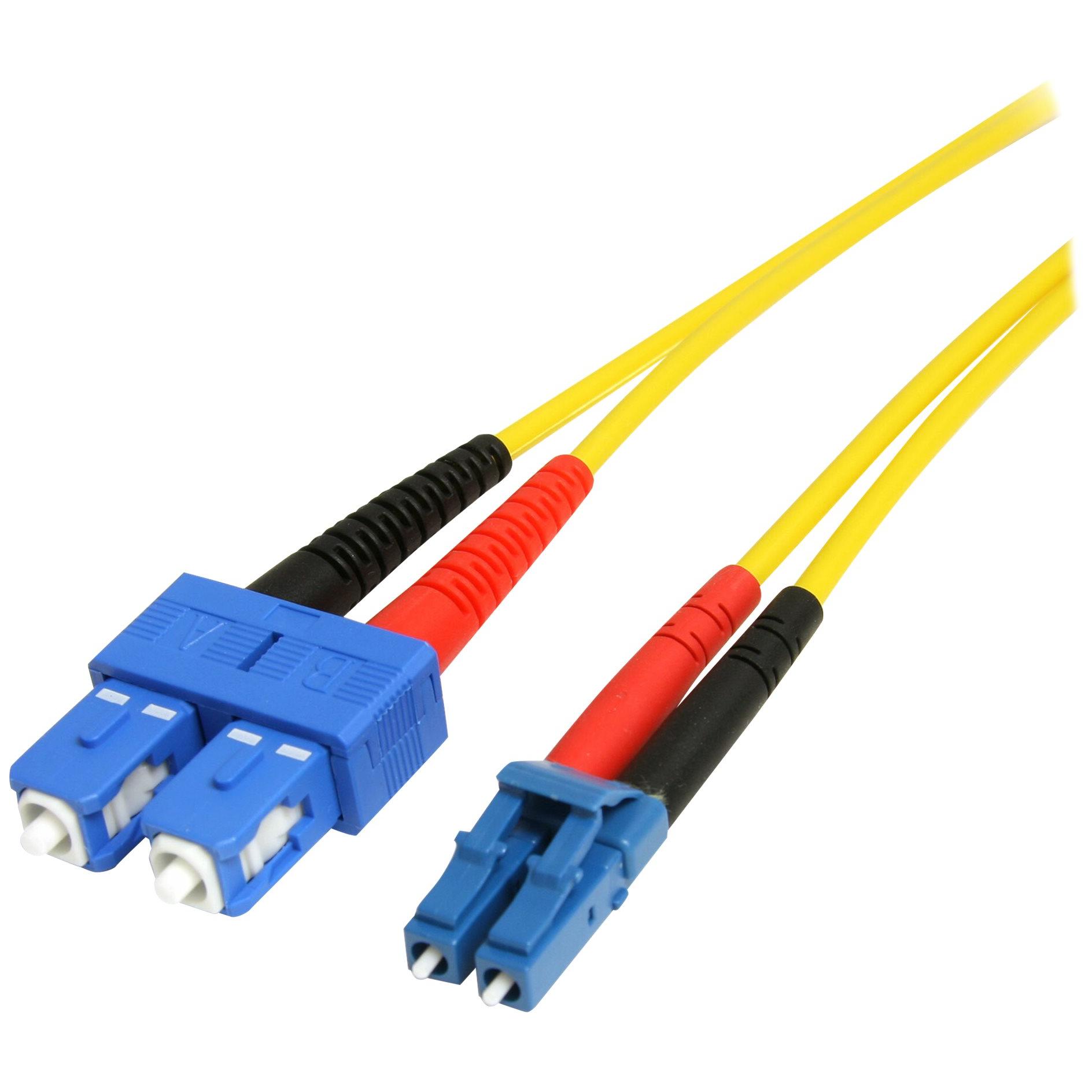 StarTech 4m Optical Fiber Cable LC/SC Duplex Monomode 9/125