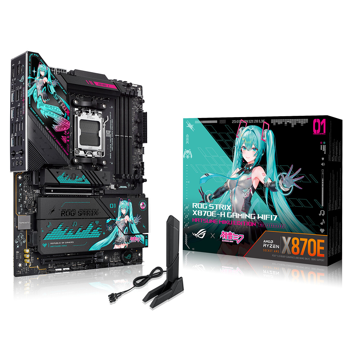 ASUS ROG STRIX X870E-H GAMING WIFI7 HATSUNE MIKU EDITION