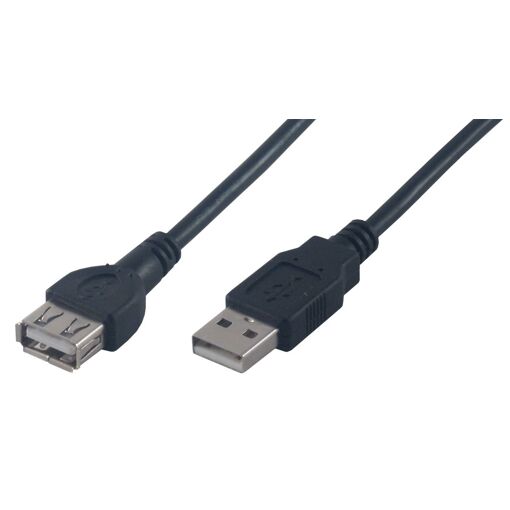 Extension de câble USB MCL - Noir, 3 m