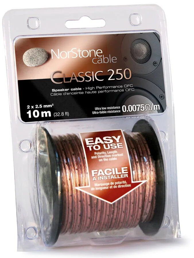 NorStone Classique CL250 - Câble d'enceinte 10m