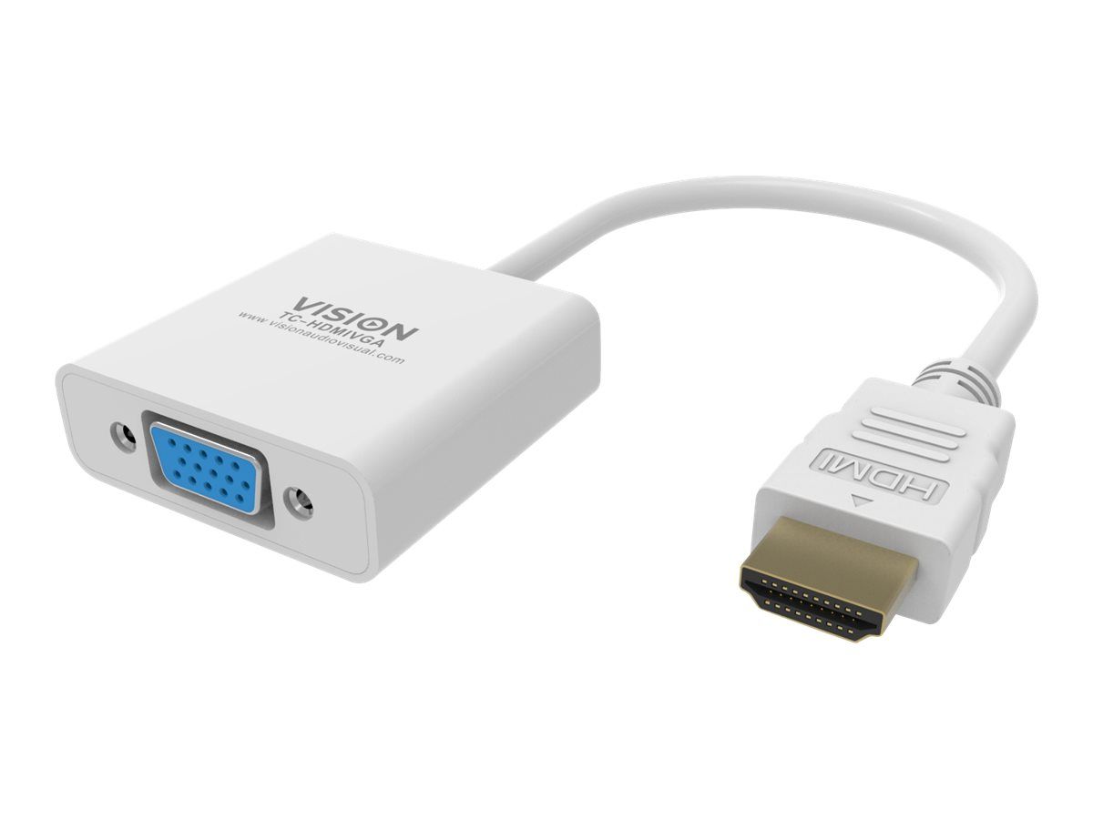 Vision Techconnect Video Converter - HDMI to VGA - White