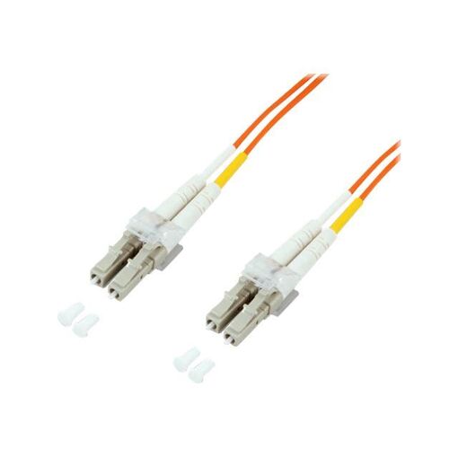EFB-Elektronik LC Multi-Mode Duplex Fiber Optic Cable, 1m, OM4, 50/125 Microns, Halogen-Free, Violet