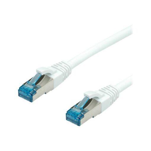 Câble Secomp CAT 6a SFTP, 2 m, RJ-45 (M) vers RJ-45 (M), sans halogène, moulé, bloqué, blanc