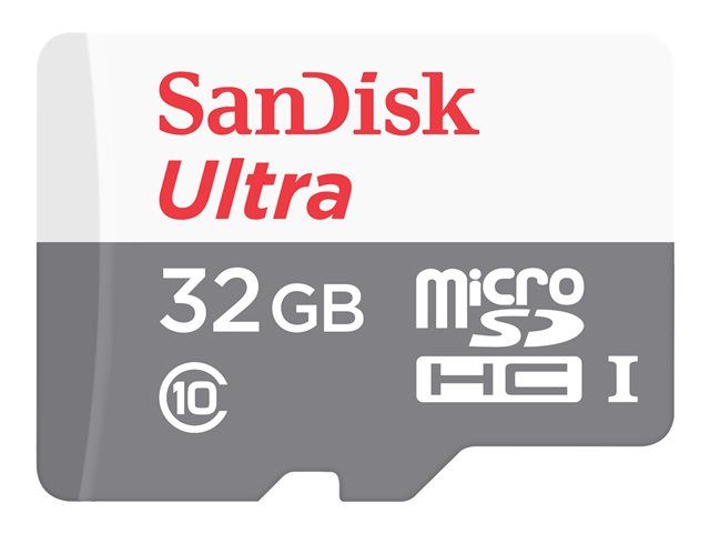 SanDisk Ultra MicroSD Card - 32GB, Class 10, UHS-I (includes Adapter)