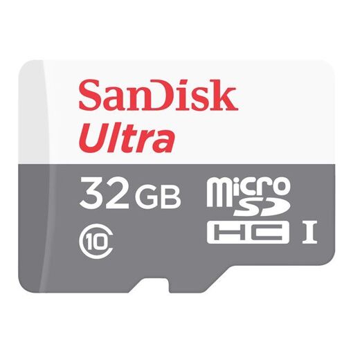 SanDisk Ultra MicroSD Card - 32GB, Class 10, UHS-I (includes Adapter)