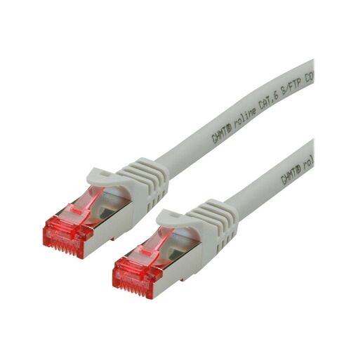 Secomp RJ-45 (M) to RJ-45 (M) Cable - 20m - SFTP, PiMF - CAT 6 - Halogen-free, Molded, Locked - Grey