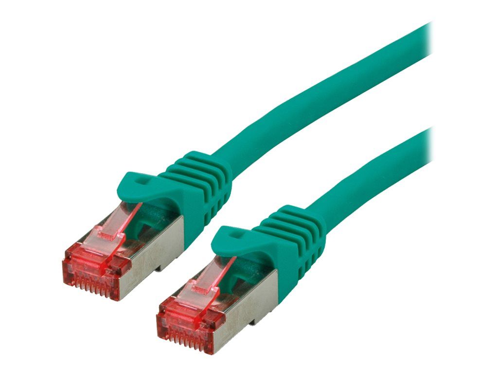 Secomp CAT 6 RJ-45 M to RJ-45 M Cable, 30 cm, Green (SFTP, PiMF, Halogen-free)
