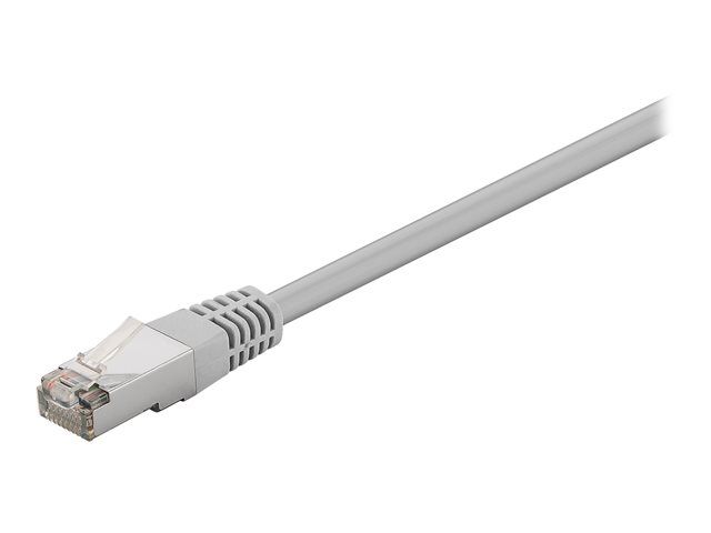 Wentronic Network Cable - 5m, Cat 5e, Shielded Twisted Pair (STP), Gray