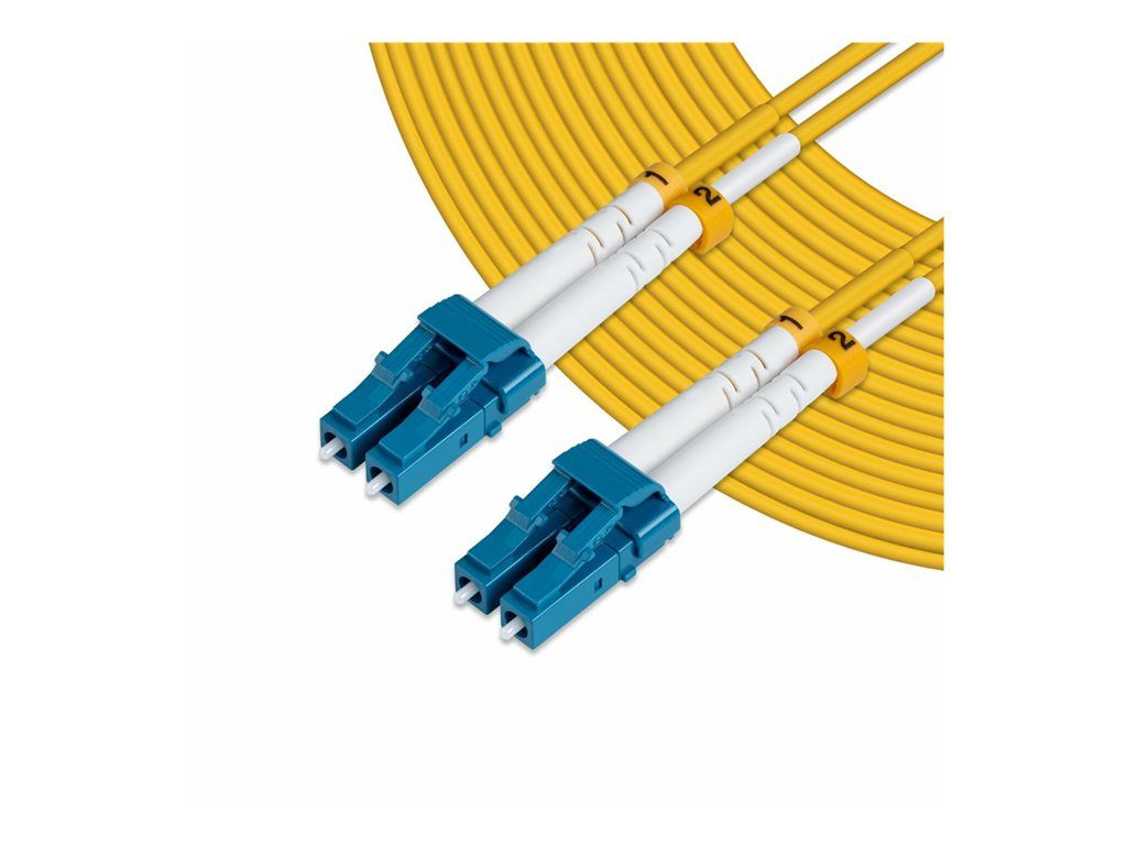MicroConnect Network Cable - Single-mode LC/UPC (M) to Single-mode LC/UPC (M) - 8m - Optical Fiber - 9/125 micrometers - OS2 - Halogen-free - Yellow
