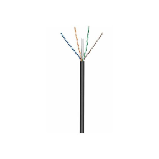 MicroConnect - Bulk Cable - 100m - UTP - CAT6 - Outdoor, Solid - Black