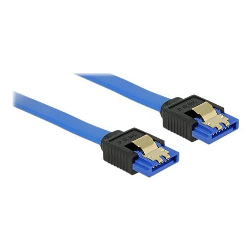 Cable SATA Delock - 30 cm, Bloqueo, Azul