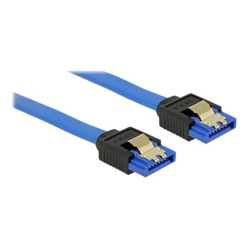 Câble SATA Delock - 50 cm, Verrouillé, Bleu