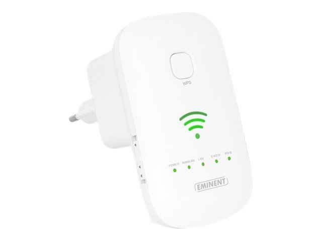 Répéteur WiFi Eminent AC1200 à bande double - 100 Mb LAN - Wi-Fi 5 - 2,4 GHz, 5 GHz