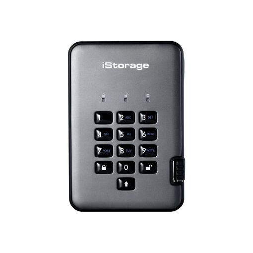 iStorage diskAshur PRO² - 500GB Encrypted External Hard Drive - USB 3.1