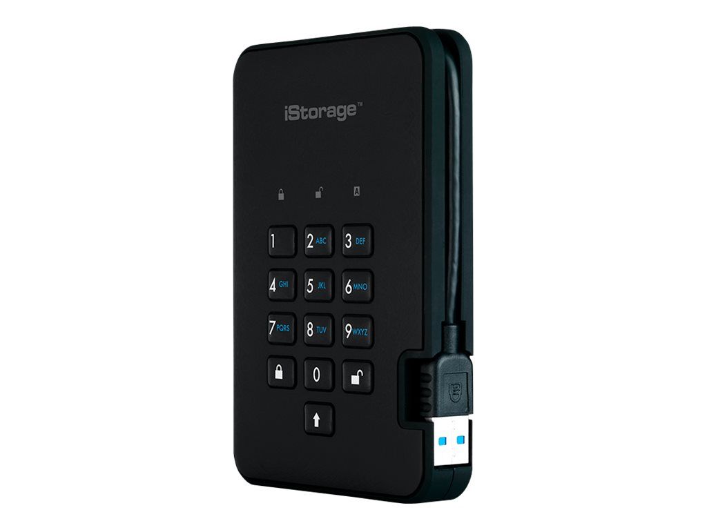 iStorage diskAshur² - 1TB Encrypted External Hard Drive - USB 3.1 Gen 1