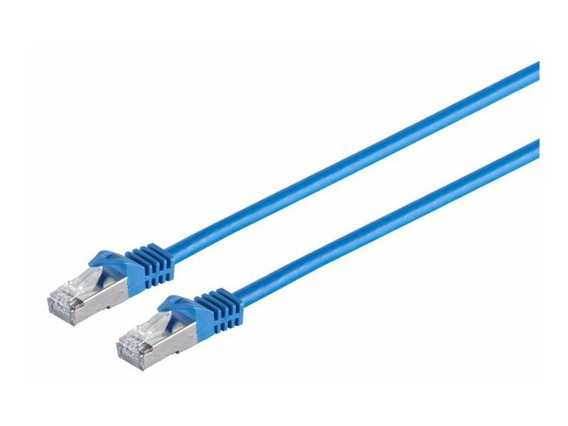 Cable de red MicroConnect - 50 cm, CAT 7, SFTP, PiMF, RJ-45 (M) a RJ-45 (M), Azul