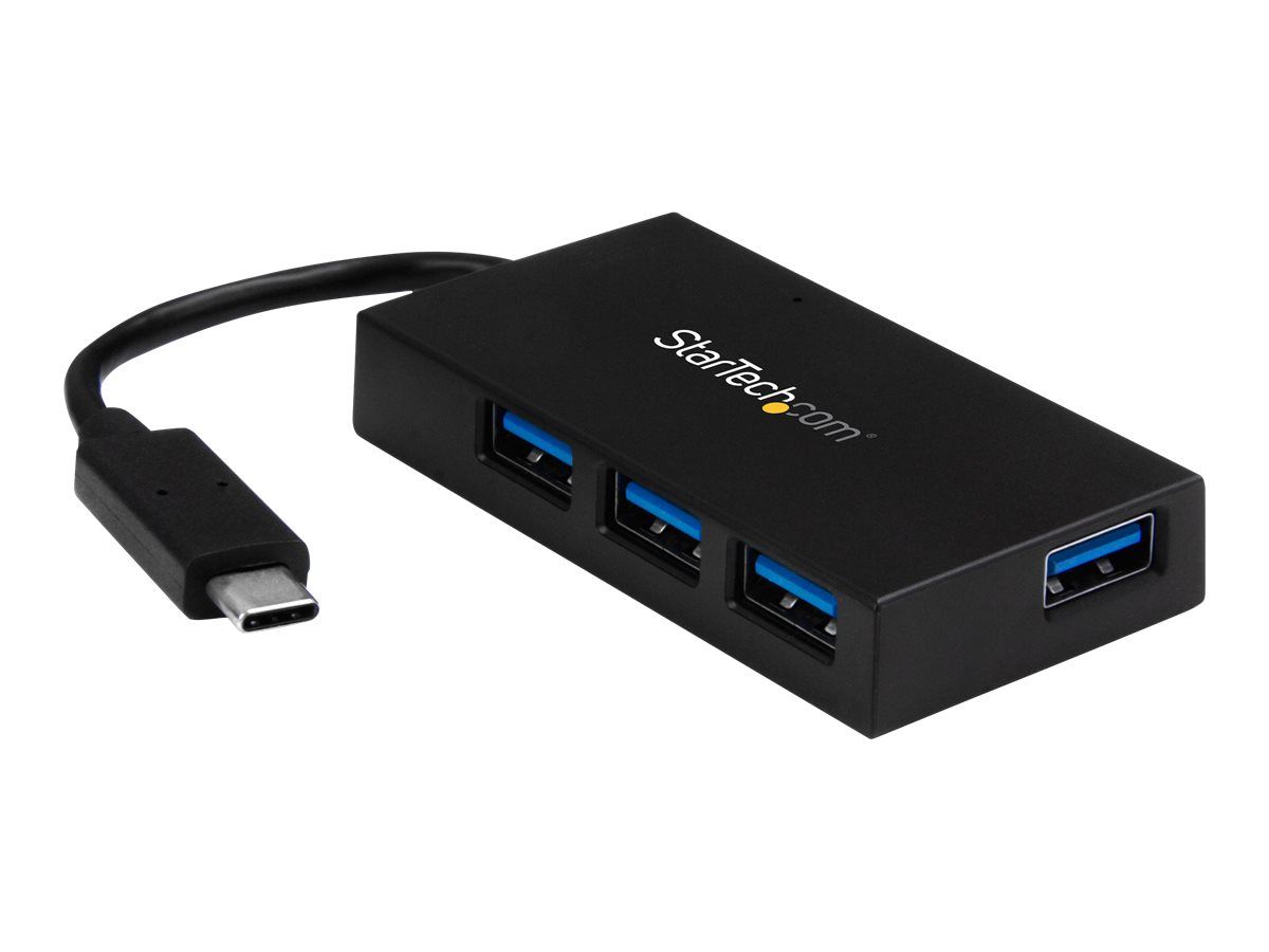StarTech.com 4-Port USB 3.0 Hub with Power - USB-C to 4x USB-A