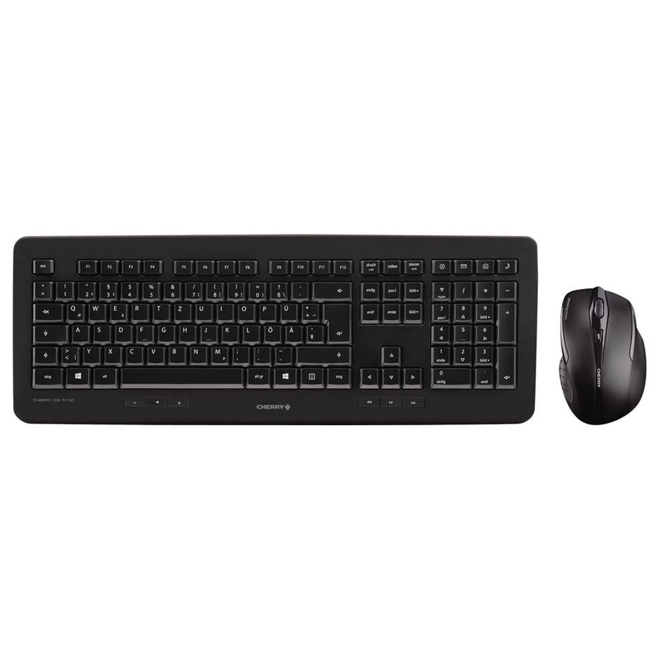 Cherry DW 5100 Wireless Keyboard and Mouse Set - Black