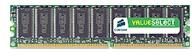 Corsair Value Select 256MB DDR Memory Module (184-pin DIMM, 400MHz/PC3200, CL2.5, Buffered, Non-ECC)