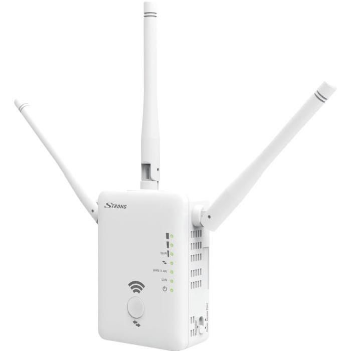 Strong Dual Band Wi-Fi Repeater 750 - 2 Port - 100Mb LAN - Wi-Fi 5 (2.4 GHz, 5 GHz)