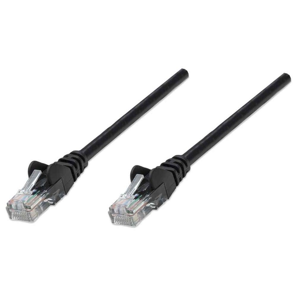 Intellinet Cat5e UTP Network Cable, 0.5m, Black (10-Pack)