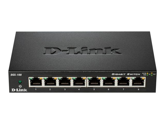 D-Link DGS 108 8-Port Gigabit Switch