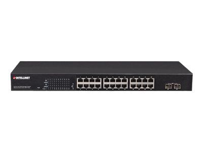 Commutateur Ethernet Gigabit Intellinet PoE+ 24 ports