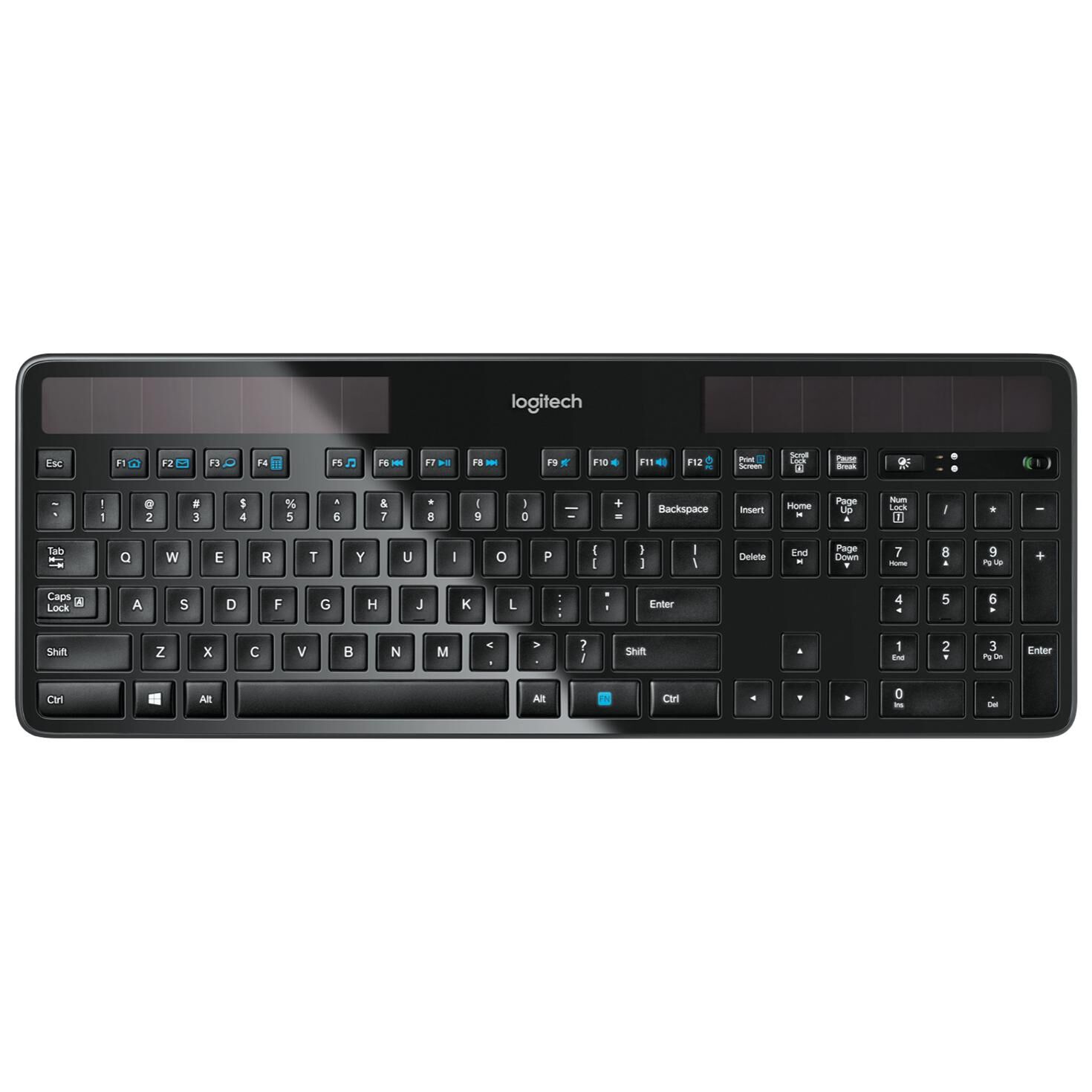 Teclado inalámbrico Logitech K750 (tamaño completo, gris carbón)