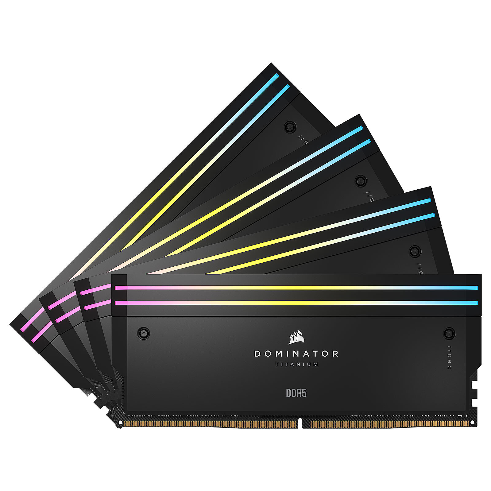 Corsair Dominator Titanium DDR5 RGB 96 GB (4 x 24 GB) 6400 MHz CL32 - Black