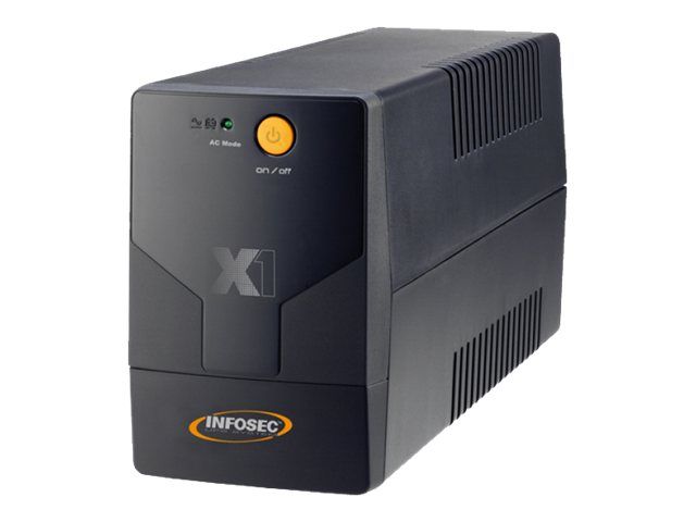 INFOSEC X1 EX 700 - UPS - 110-120/220-240 V AC - 700 VA - 2 Output Connectors
