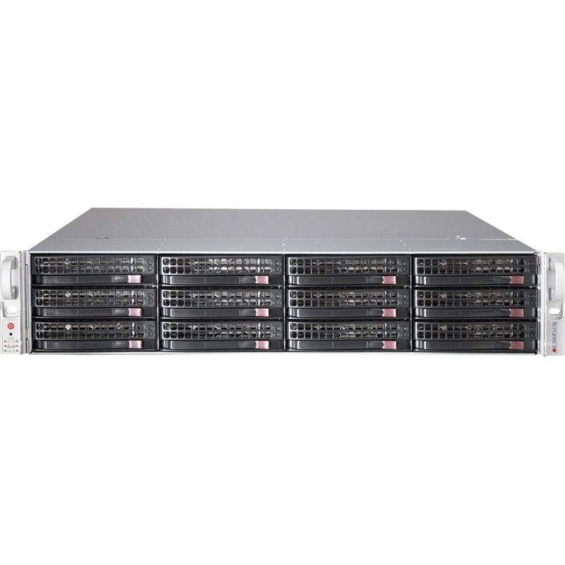 Super Micro Computer SC826BE1C-R920LPB 2U Rack Mountable Extended ATX with SATA/SAS Hot-Swap 920W Power Supply - Black