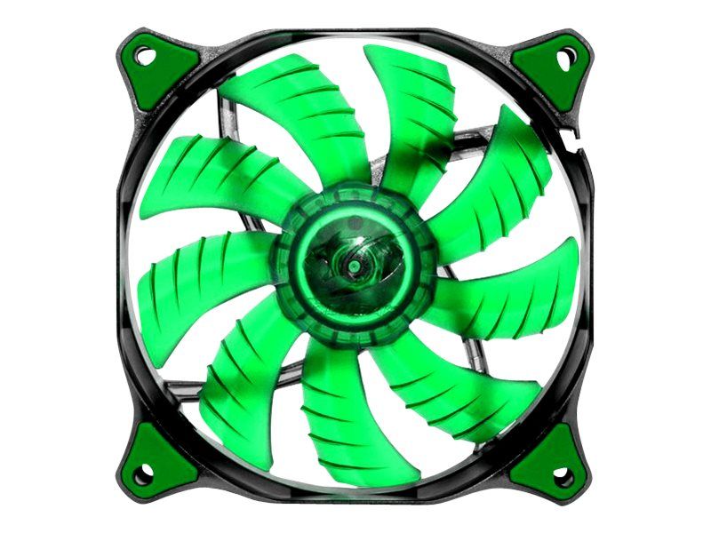 Ventilador de ordenador Compucase CFD140 - 140 mm - Verde transparente