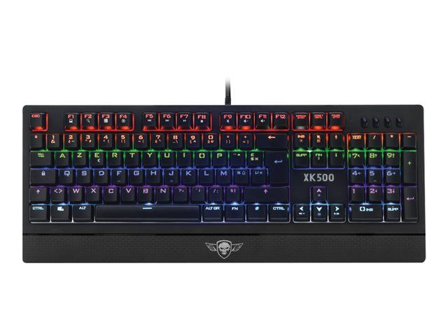 Suza Spirit Of Gamer CLA-XK500 - Mechanical Keyboard - RGB Backlit - USB - AZERTY - Black