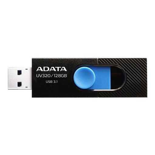 Memoria USB A-Data UV320 - 128 GB - USB 3.1 - Negro/Azul