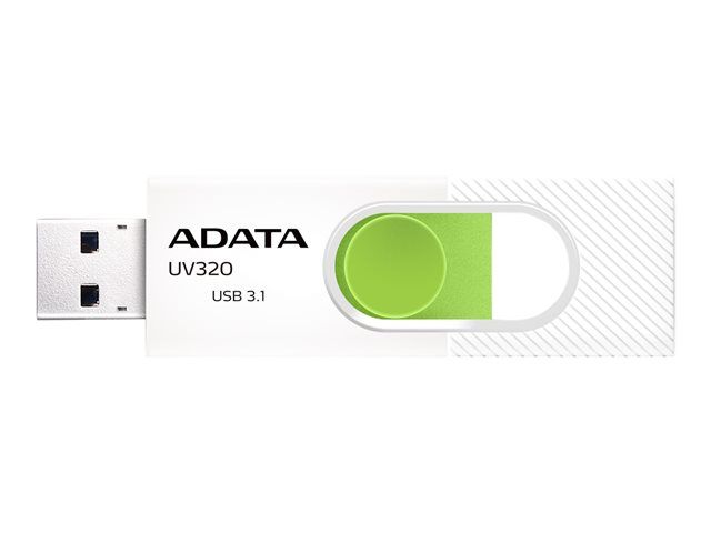 ADATA UV320 - USB 3.1 Flash Drive - 128GB - White/Green