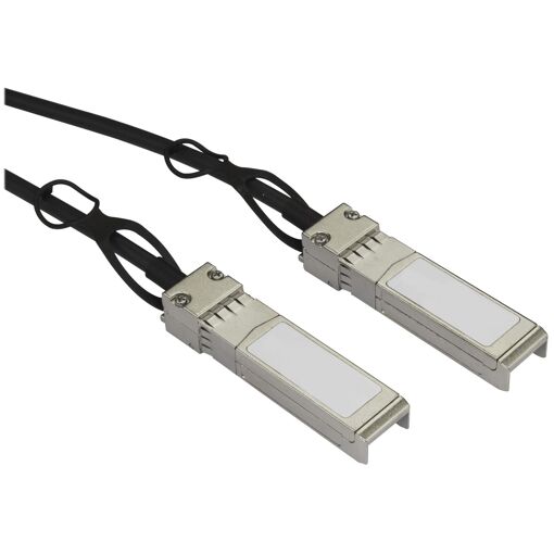 StarTech 2m Direct Connect SFP+ Cable - MSA Compliant, 10G, Passive Twinaxial Cable, DAC Cable, 10GBase-T, Locking SFP+ to Locking SFP+, 2m, SFF-8431/SFF-8432, Passive, Black