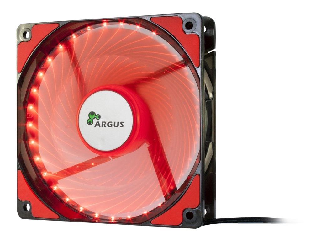 Inter-Tech Elektronik Handels Argus L-12025 Fan - 120mm Frame - Red