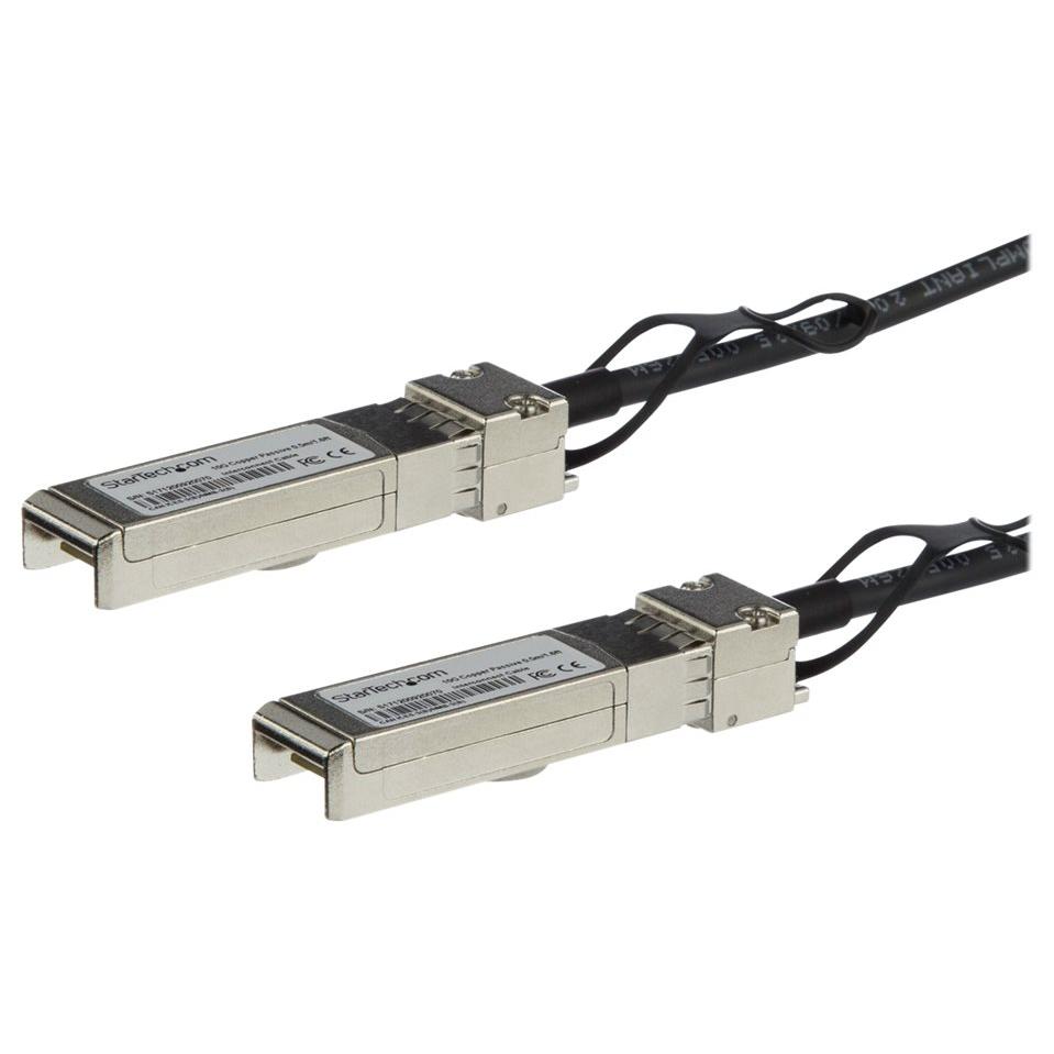 Cable StarTech de conexión directa SFP+ de 3 metros - Cumple con MSA - Cable Twinaxial pasivo de 10G SFP+ - Cable DAC directo - 3 metros - SFF-8431/SFF-8432 - Negro