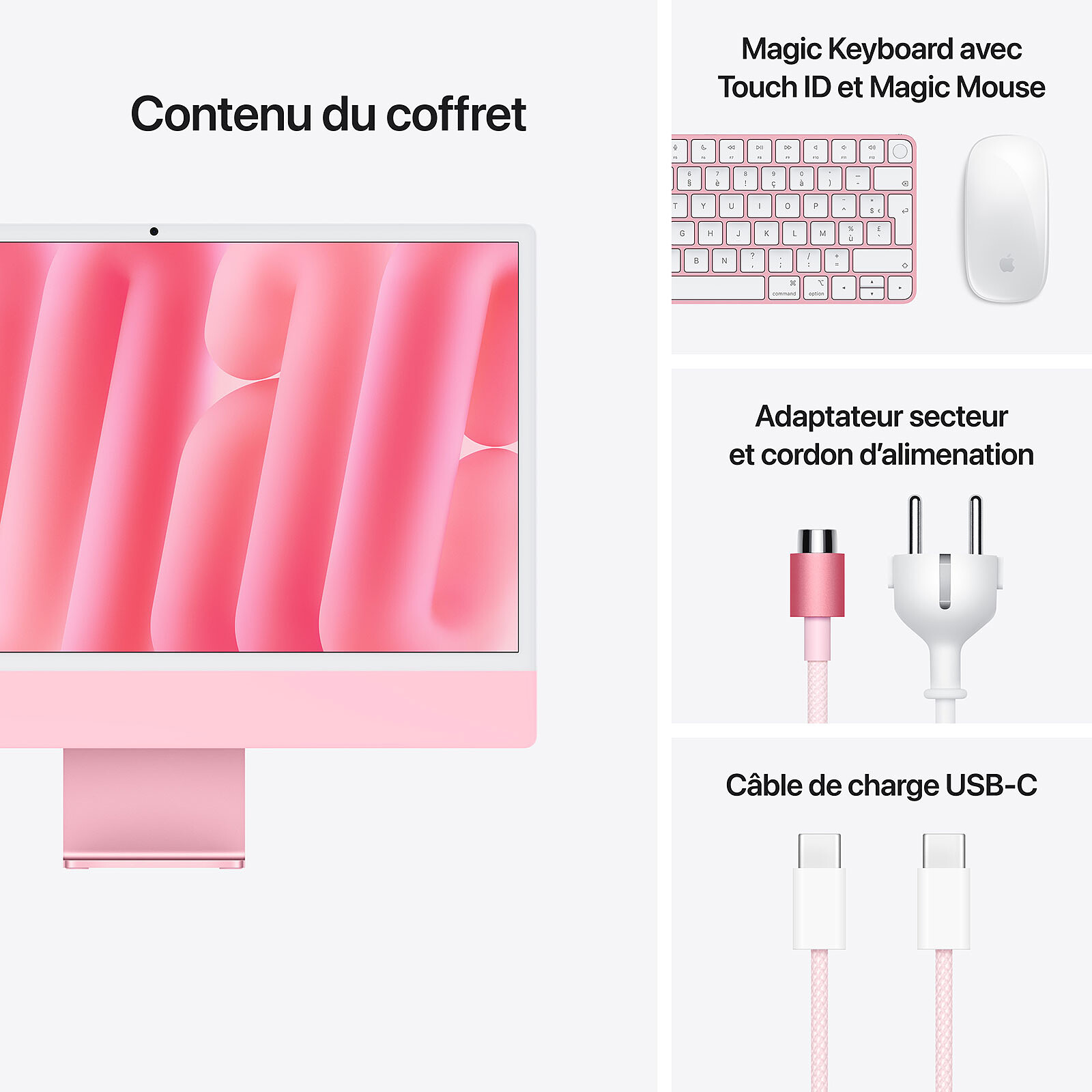 Apple iMac M4 (2024) 24" 16GB 256GB Pink (MWV43FN/A) 