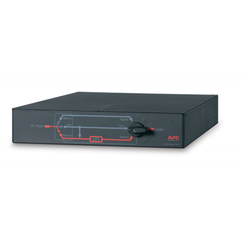 APC Service Bypass Panel - Rack-Mountable Switch - 230V AC - 4 Output Connectors - 2U - 19" - Black - For Symmetra 4KVA, 6KVA