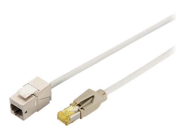 Cable de red Digitus Profesional - 5 m SFTP CAT 6a - Moldado, montable en columna, sin gancho, conector Keystone