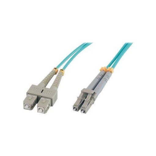 Cable de fibra óptica MCL multimodo SC a LC - 3m, 50/125 micras OM3 - sin halógeno