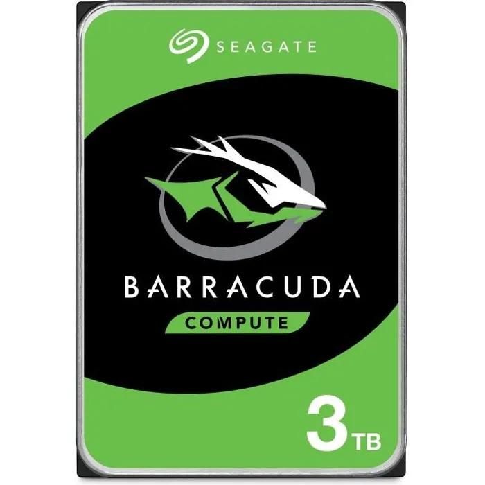 Disco duro Seagate Barracuda 3 TB - 6 Gb/s SATA interno