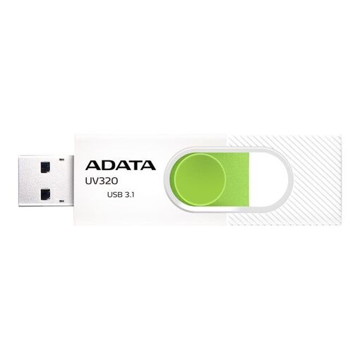 ADATA UV320 - USB 3.1 Flash Drive - 64GB - White/Green