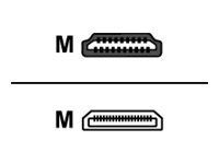 Adaptador HDMI Micro de Digital Data Communications - Cable HDMI con Ethernet - 1 m - Negro