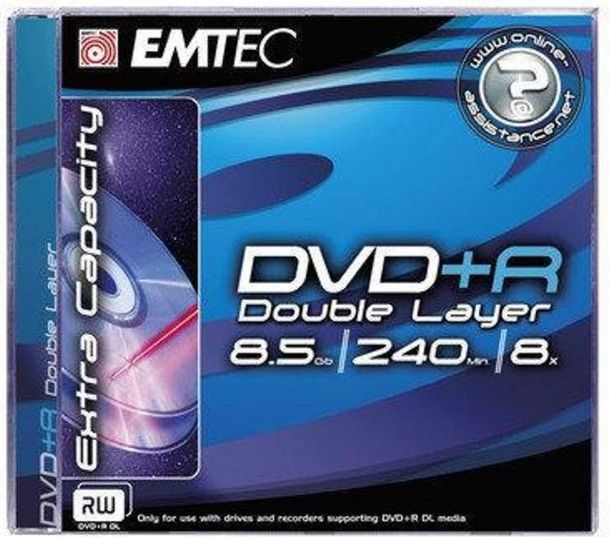 EMTEC 8x DVD+R DL 8.5GB Double Layer