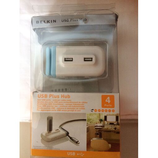 Hub Belkin USB 2.0 - Concentrateur de bureau (4 ports)