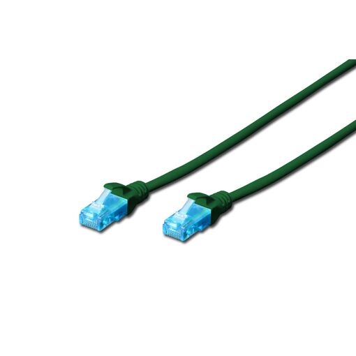 Cable de parche UTP Digitus RJ45 Cat 5e, Verde, 1m